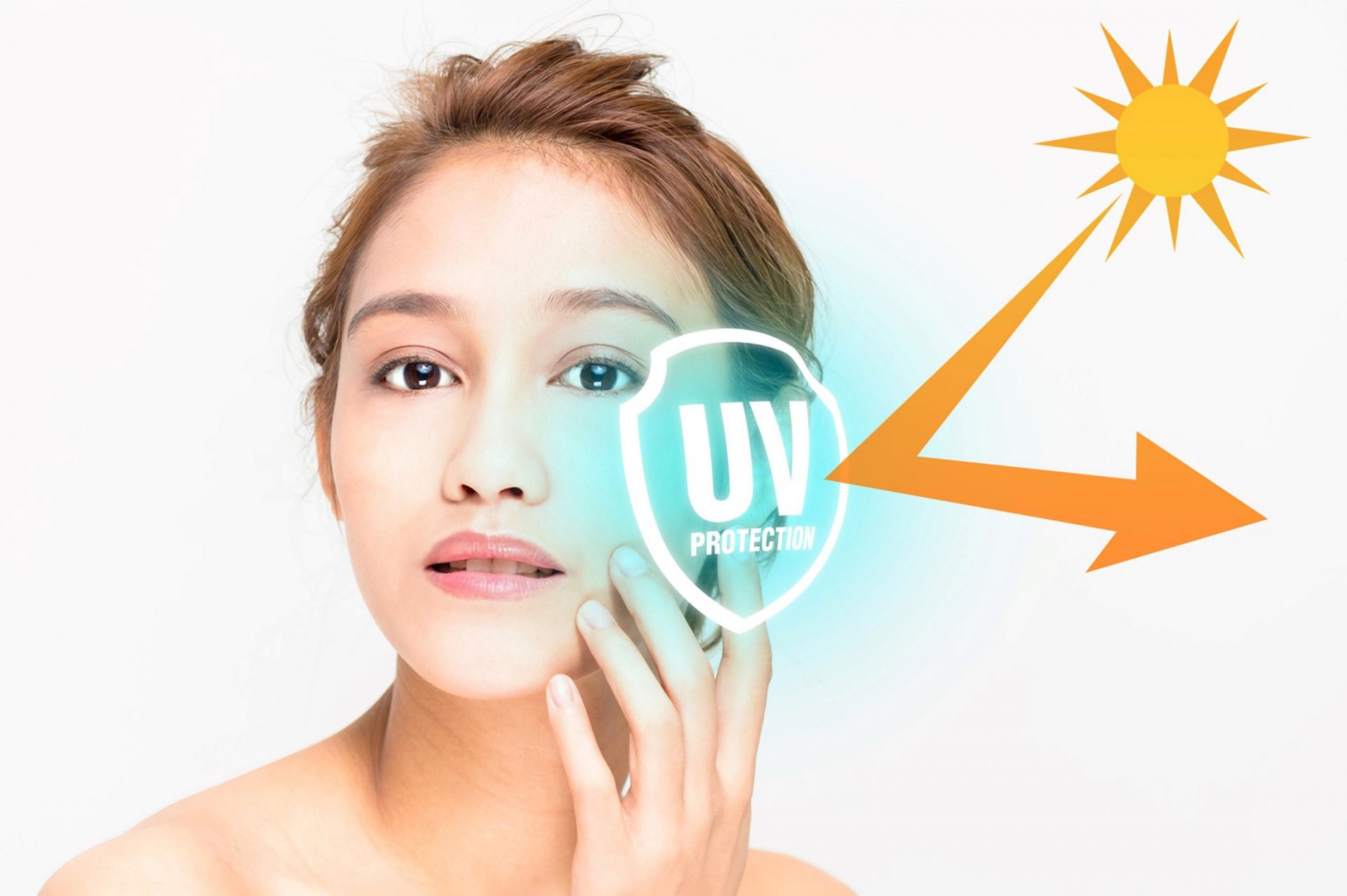 protection from uv to prevent darkening of acne scars